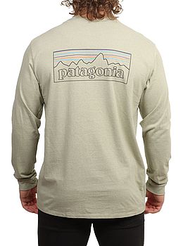 Patagonia P6 Logo Long Sleeve Gumtree Green