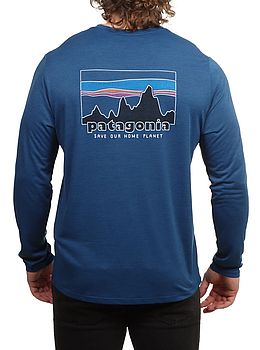 Patagonia Cap Cool 73 Skyline Long Sleeve Blue