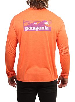 Patagonia Cap Cool Boardshort Logo Long Sleeve Orange