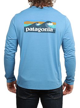 Patagonia Cap Cool Boardshort Logo Long Sleeve Blue