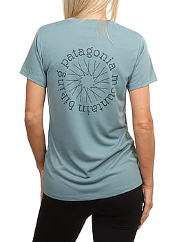 Patagonia Cap Cool Spoke Stencil Tee Blue Sage