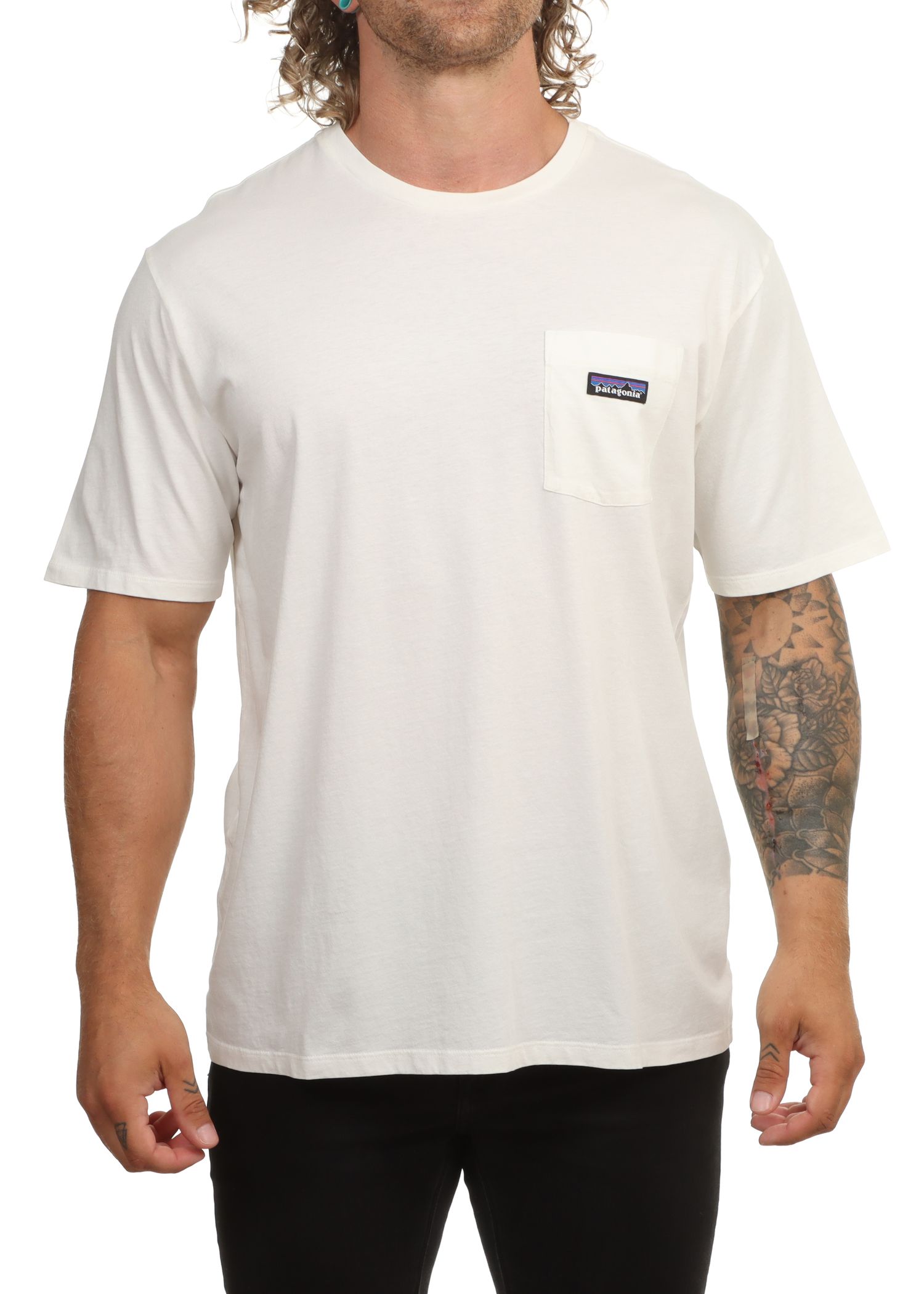 Patagonia Daily Pocket Tee Birch White