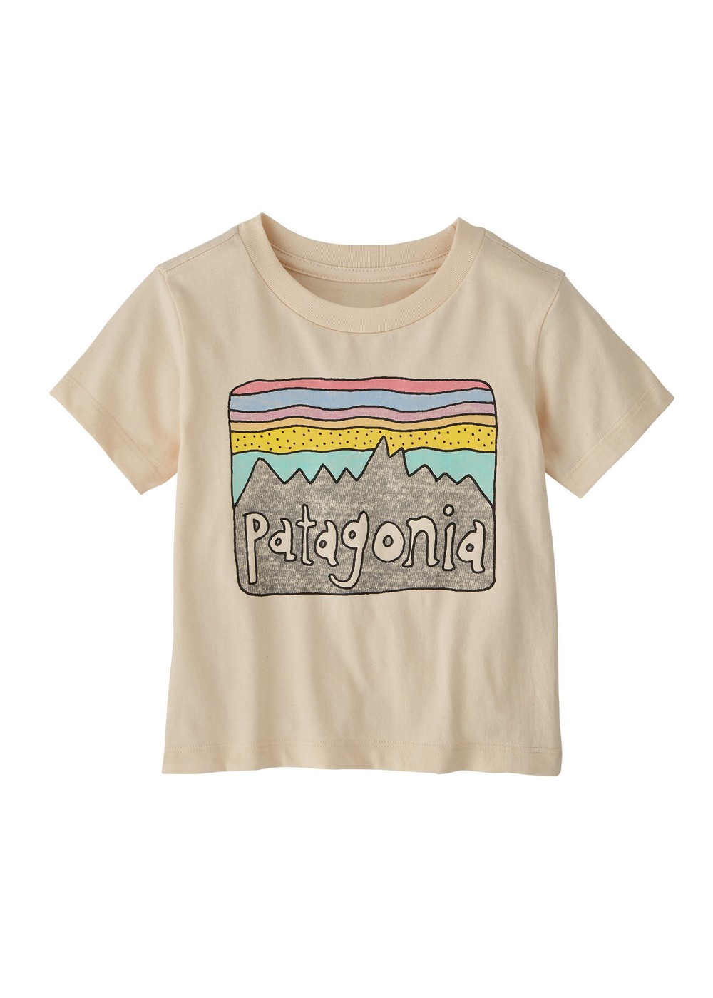 Patagonia Baby Fitz Roy Skies Tee Natural