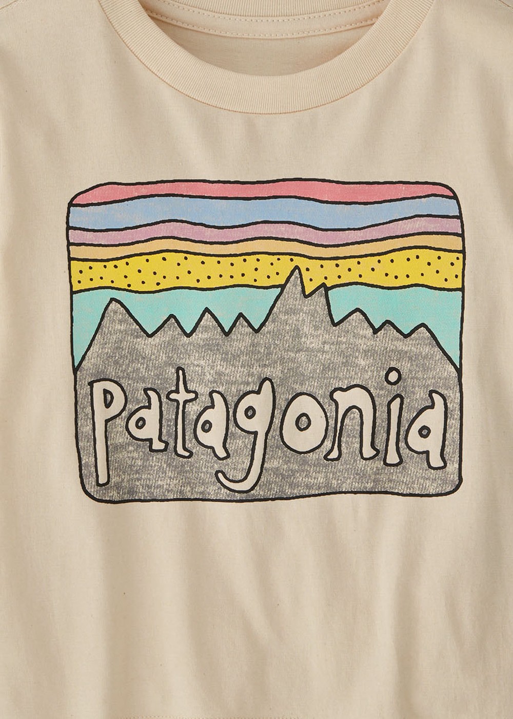 Patagonia Baby Fitz Roy Skies Tee Natural