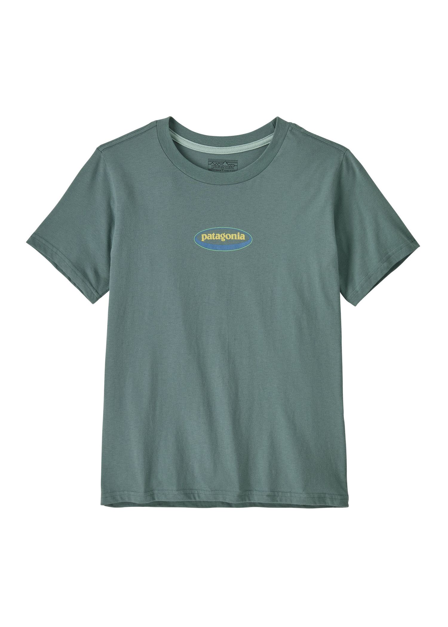 Patagonia Kids Graphic Tee Blue Sage