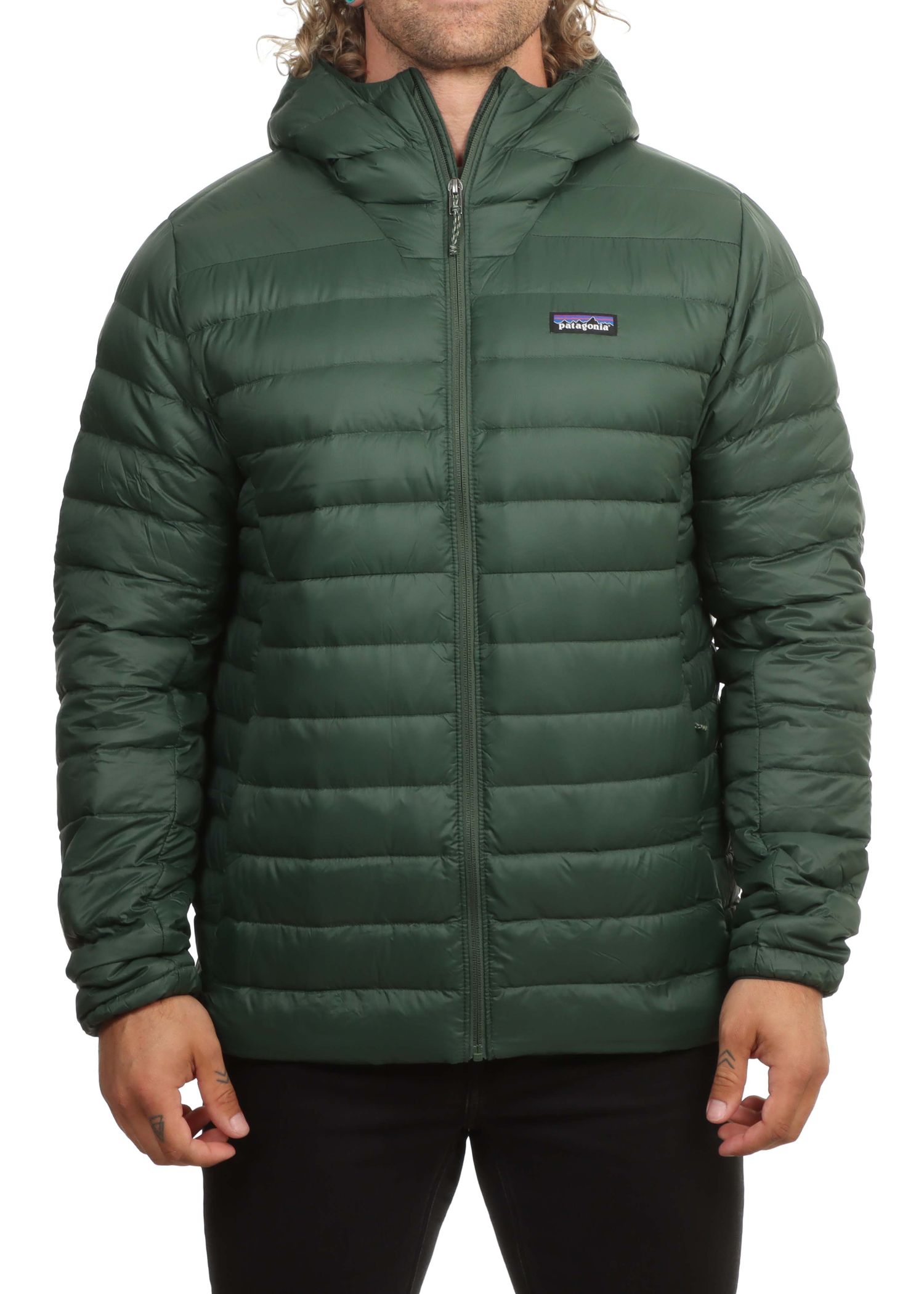 Patagonia Down Sweater Hoody Jacket Treeline