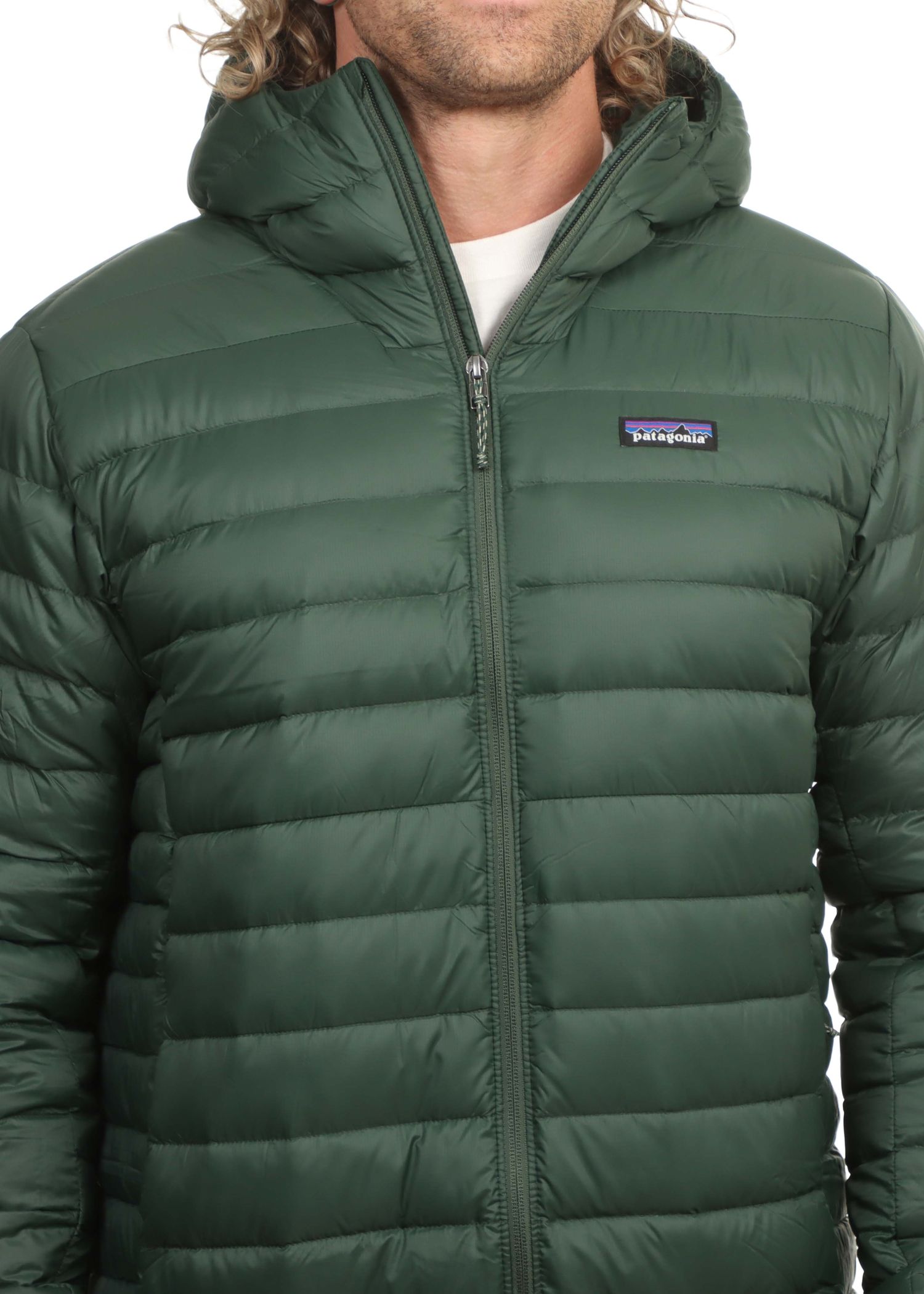 Patagonia Down Sweater Hoody Jacket Treeline