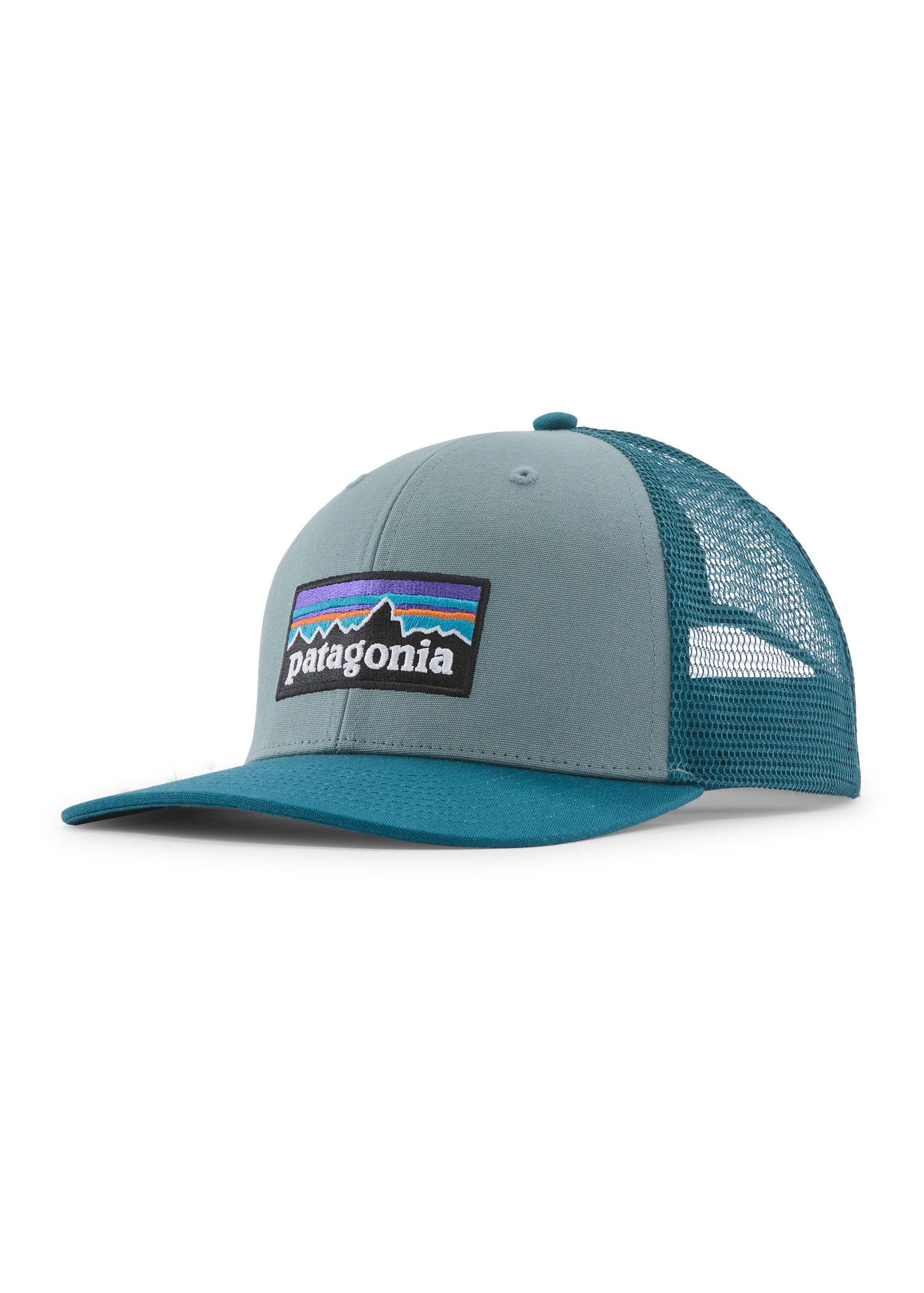 Patagonia P6 Logo Trucker Cap Blue Sage