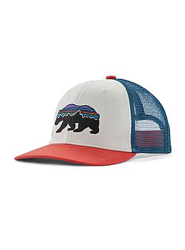 Patagonia Kids Trucker Cap Fitz Roy Bear White