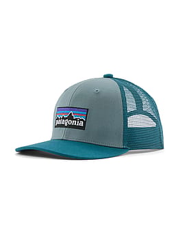 Patagonia Kids Trucker Cap P6 Logo Blue Sage