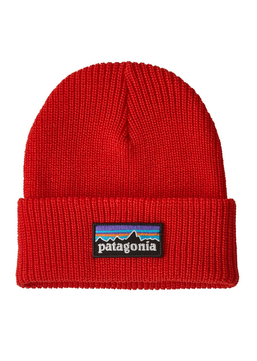 Patagonia Kids P6 Logo Beanie Sizzle Red