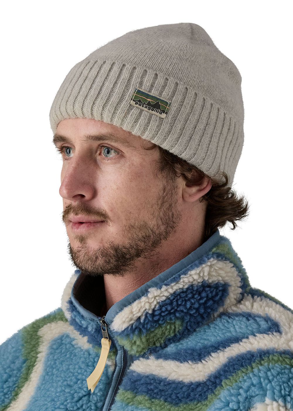 Patagonia Brodeo Beanie OG Legacy Label Grey