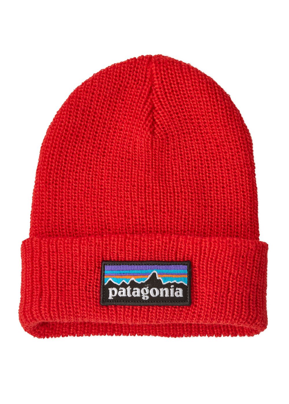 Patagonia Baby P6 Logo Beanie Sizzle Red