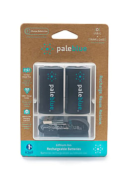 Pale Blue D USB-C Rechargeable Batteries 2 Pack