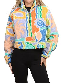 Billabong Holiday Cropped Fleece Multi