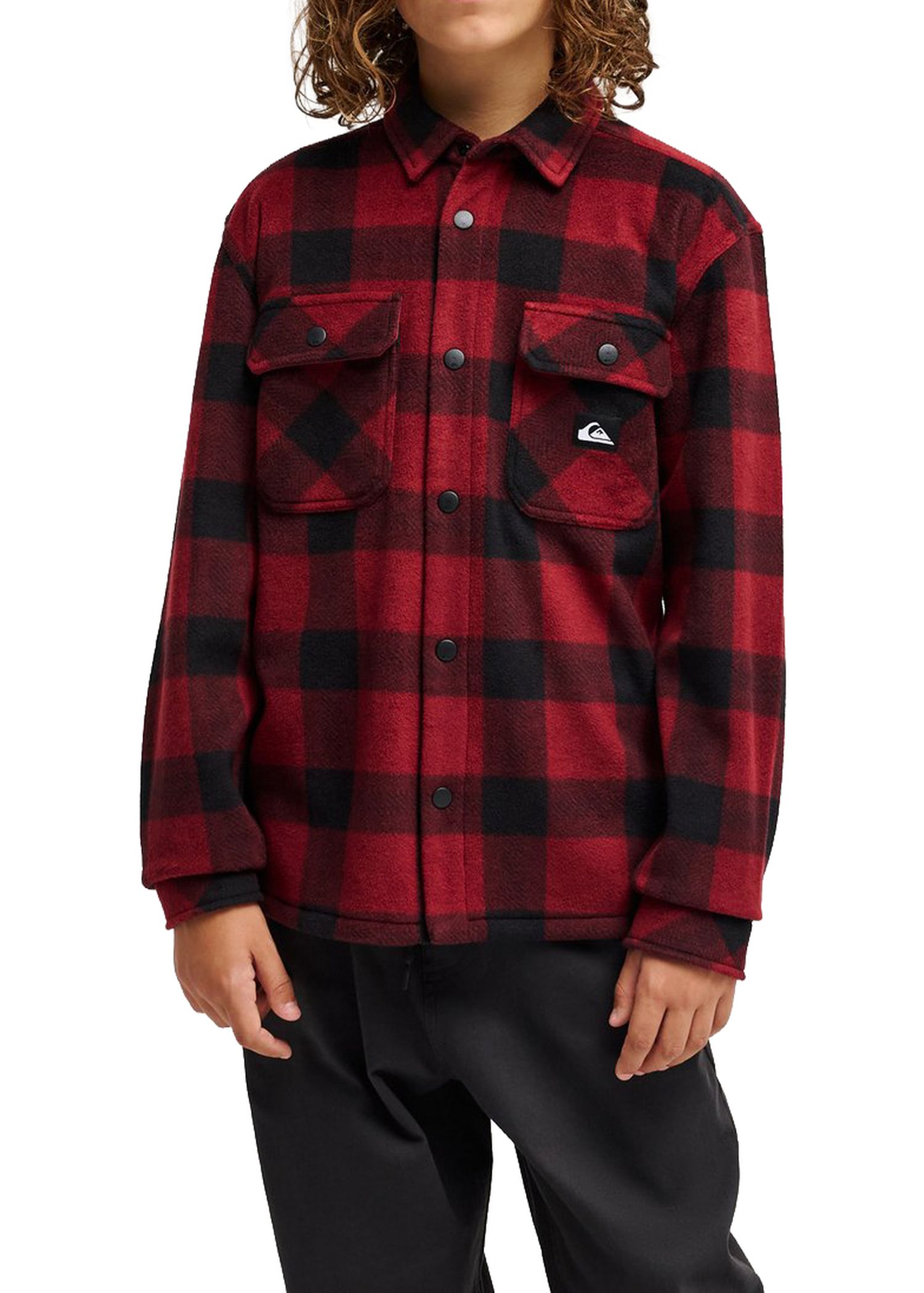 Quiksilver Boys Venture Polar Shirt Oxblood
