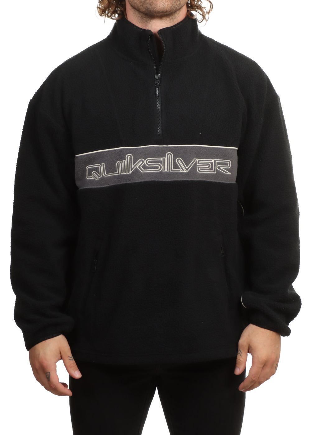 Quiksilver Omni Sherpa Half Zip Fleece Black