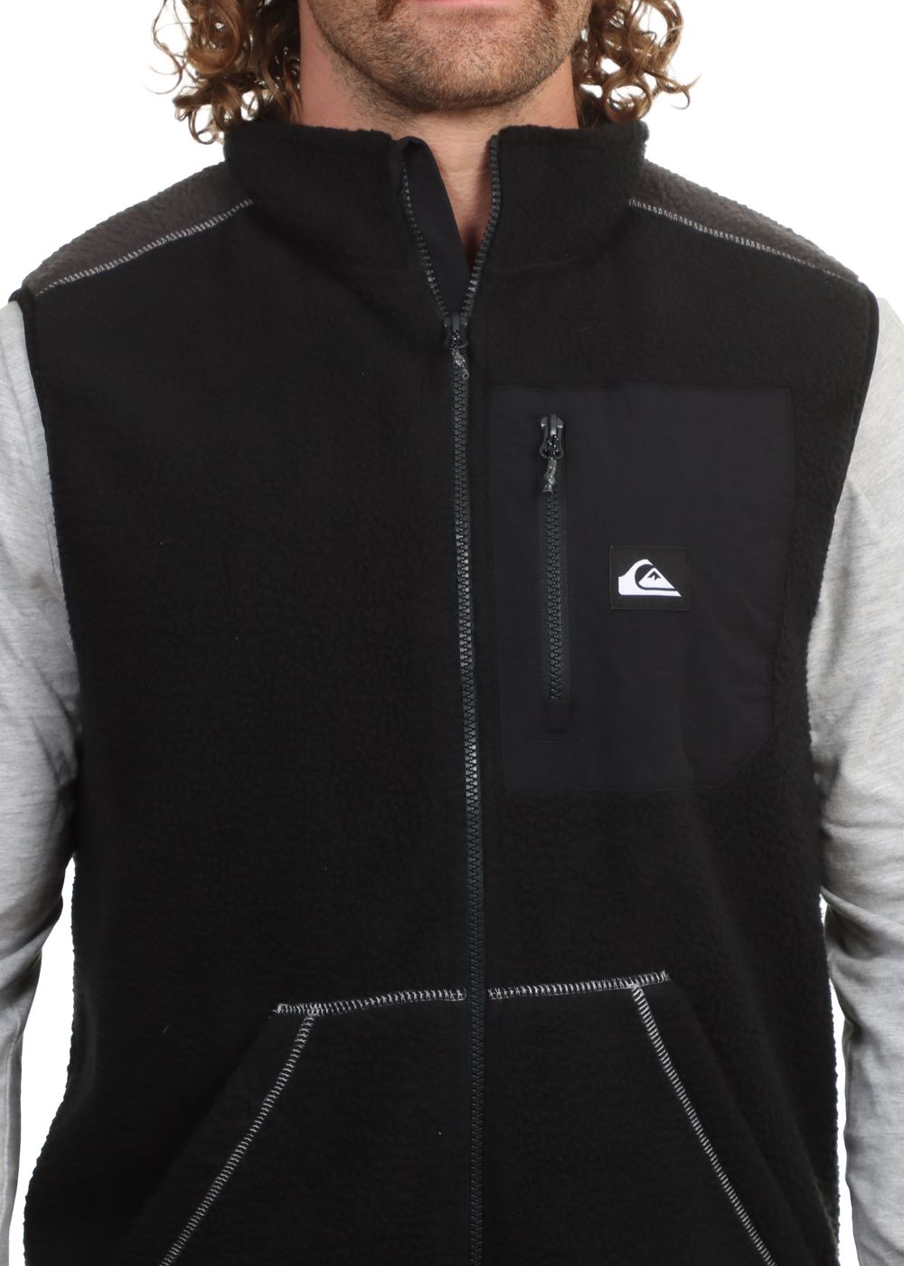 Quiksilver Clean Coast Fleece Vest Black
