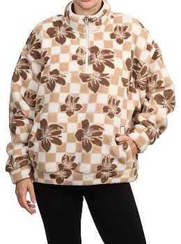 Roxy Jive Talking Bonded Fleece Egret Hibi