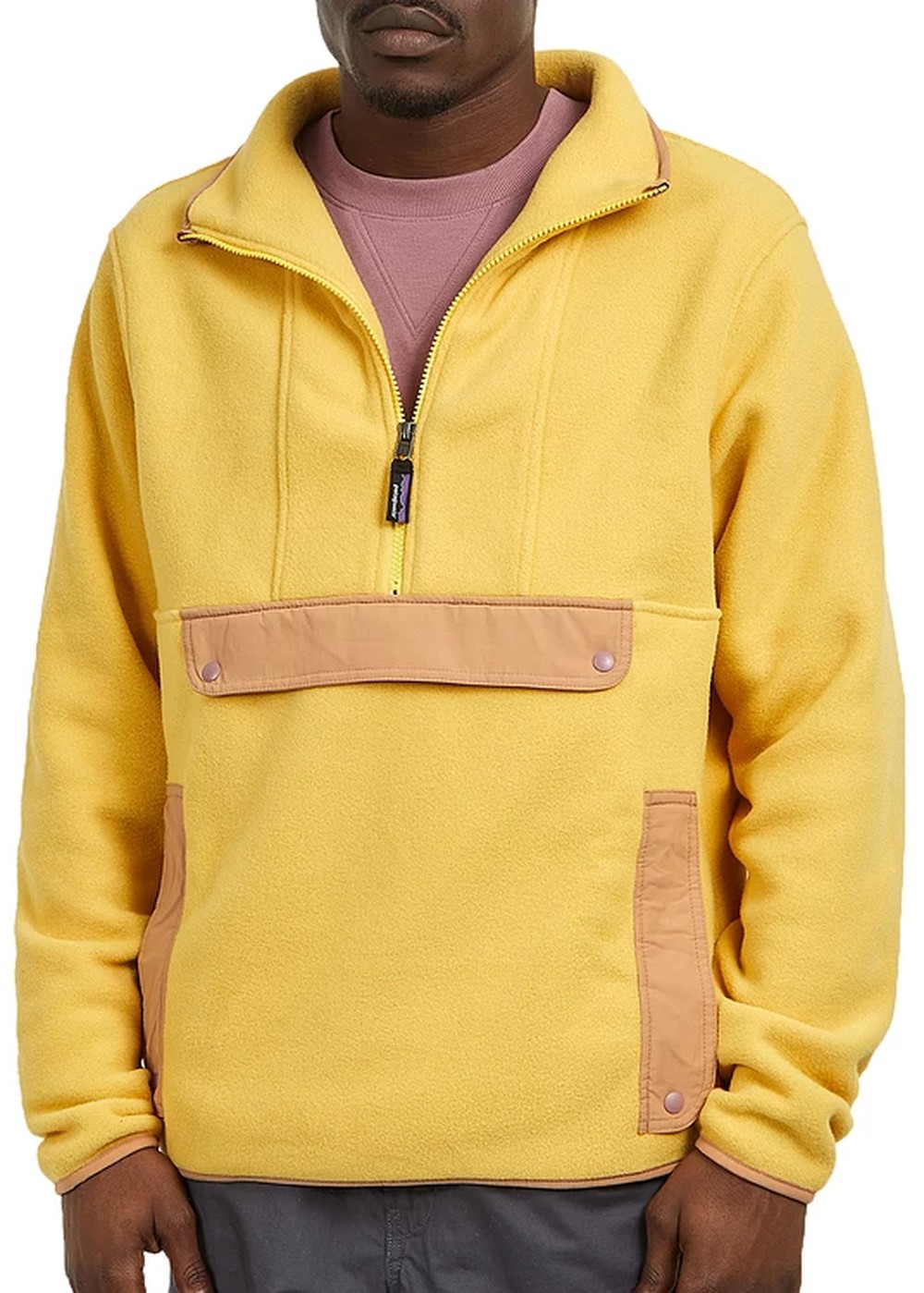 Patagonia Synchilla Fleece Anorak Surfboard Yellow