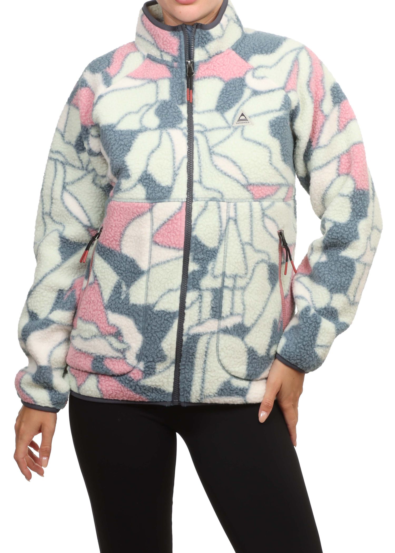 Passenger Home Zip Sherpa Fleece Rhythms Blue