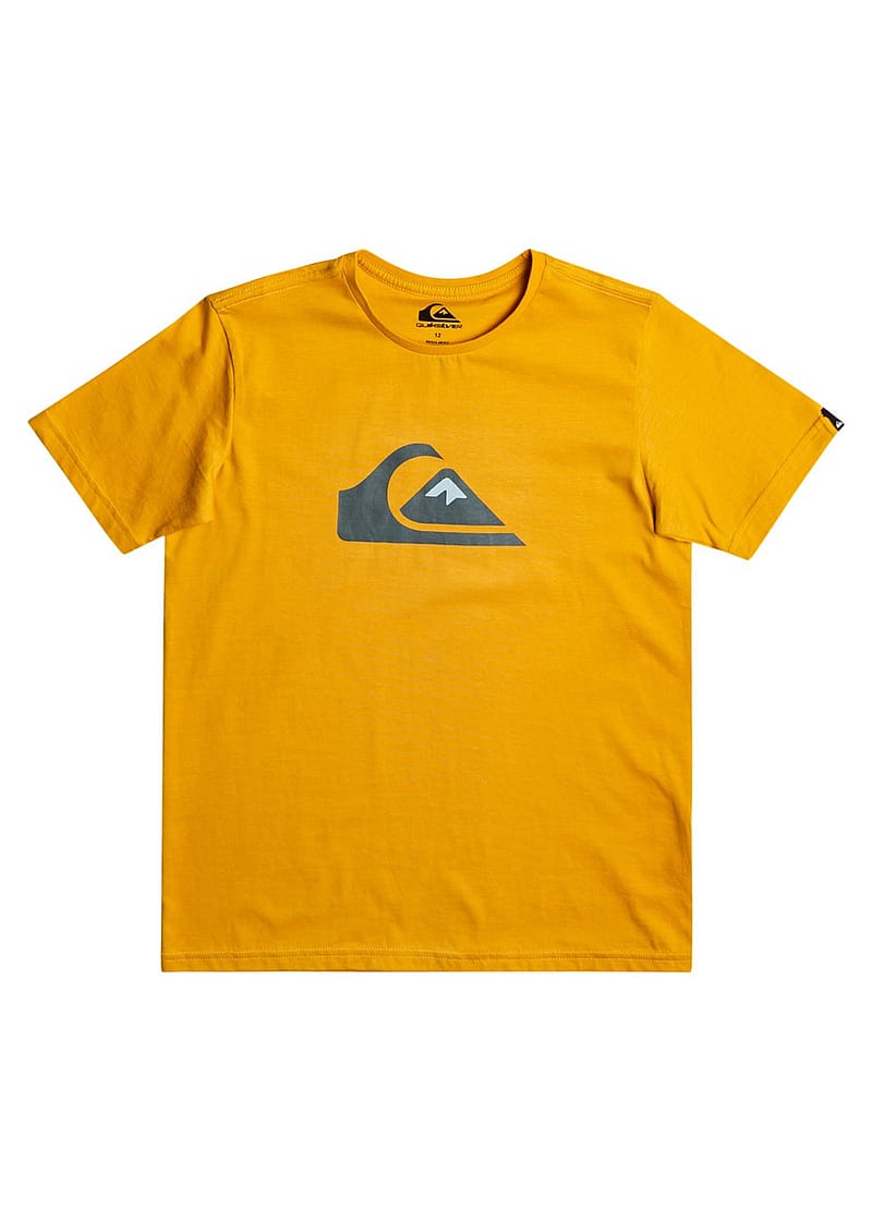 Quiksilver Boys Logo Tee Mustard
