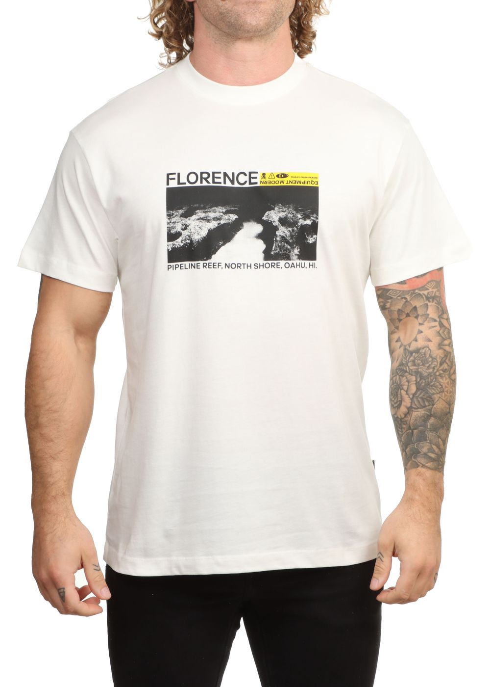 Florence Marine X Pipeline Reef Tee Off White
