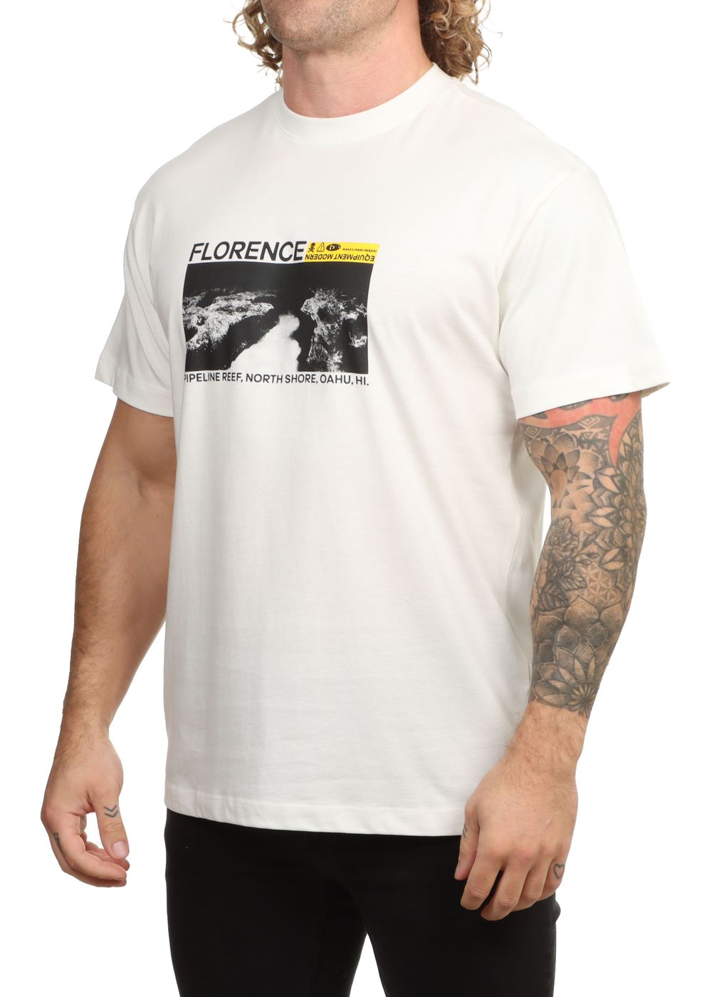 Florence Marine X Pipeline Reef Tee Off White