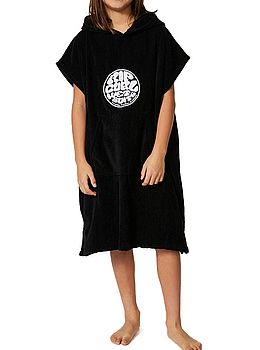 Ripcurl Boys Icons Hooded Towel Black