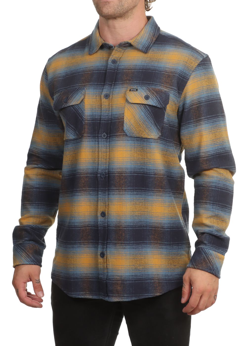 Ripcurl Count Flannel Shirt Gold