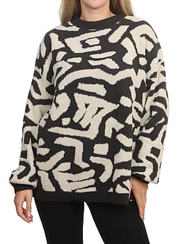 Ripcurl The Search Jaquard Sweater Black White