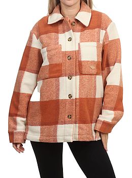 Ripcurl Soleil Check Overshirt Dark Rust