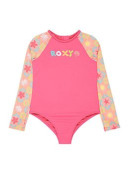 Roxy Little Girls Check Surfsuit Plumeria