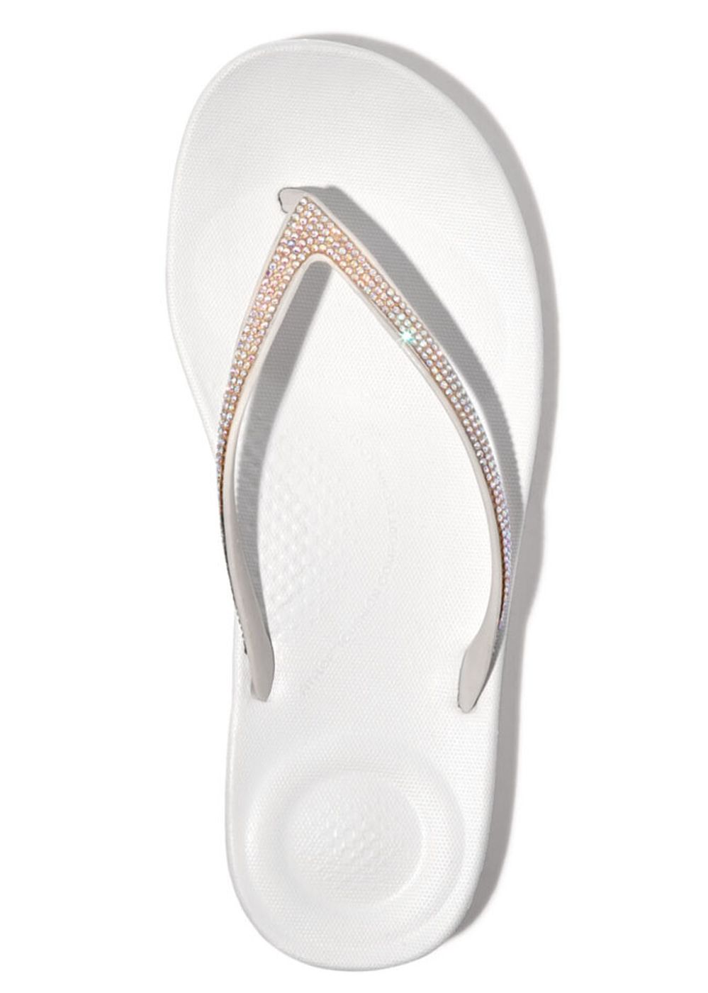 Fitflop Iqushion Sparkle Flip Flop Urban White