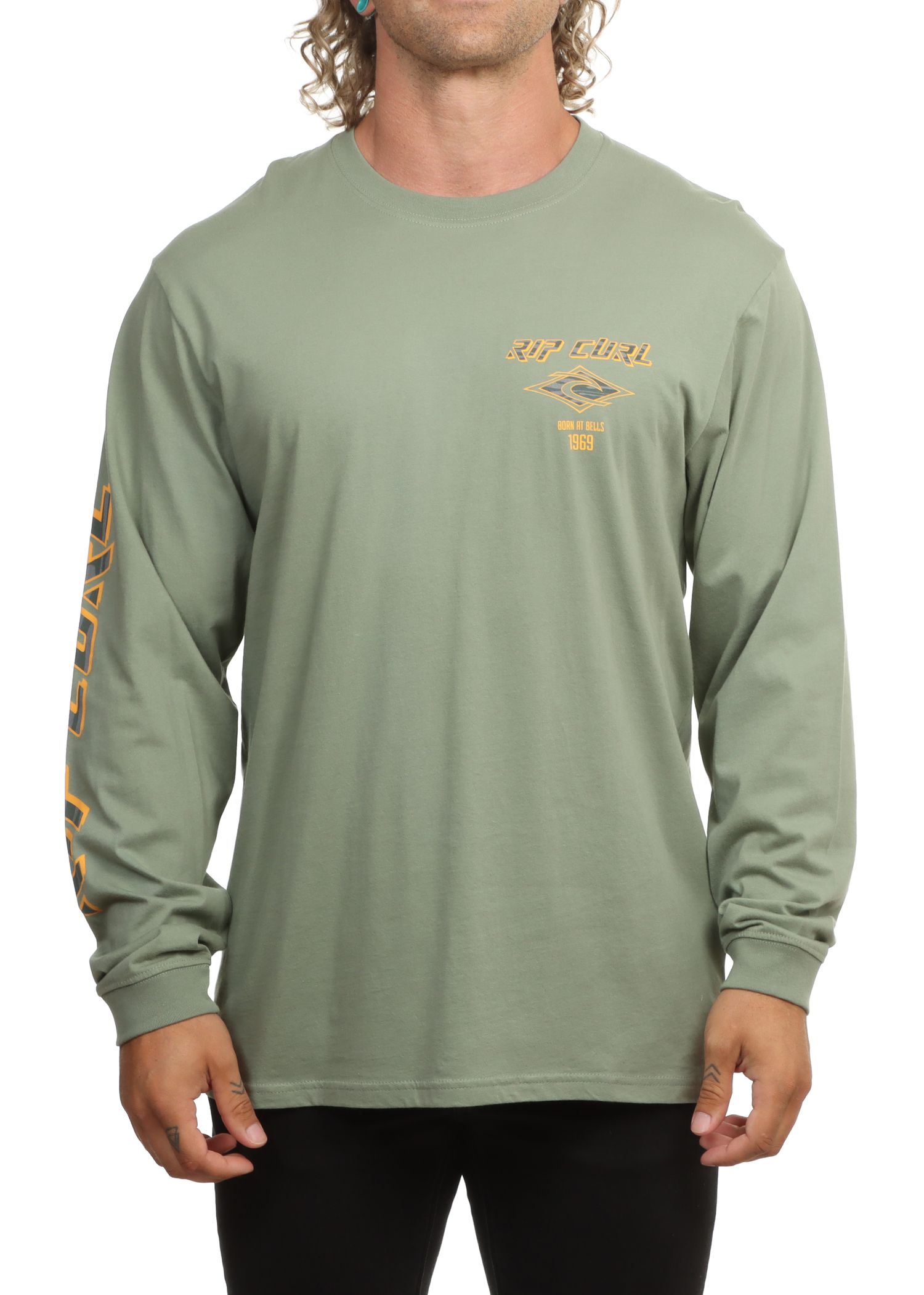 Ripcurl Fade Out Icon Long Sleeve Sage
