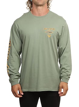 Ripcurl Fade Out Icon Long Sleeve Sage