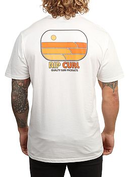 Ripcurl Surf Revival Lined Up Tee Bone