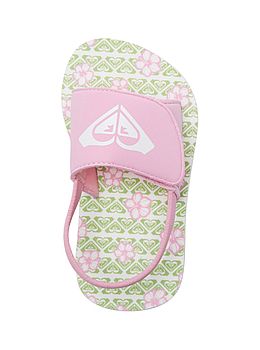 Roxy Infant Girls TW Finn Sandals Green Pink