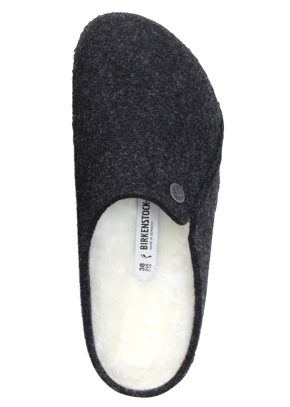 Birkenstock Zermatt Shearling Slippers Anthracite