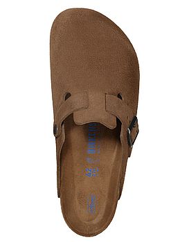 Birkenstock Boston Soft Footbed Suede Clogs Tea