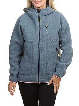 Passenger Home Zip Hooded Sherpa Fleece Blue
