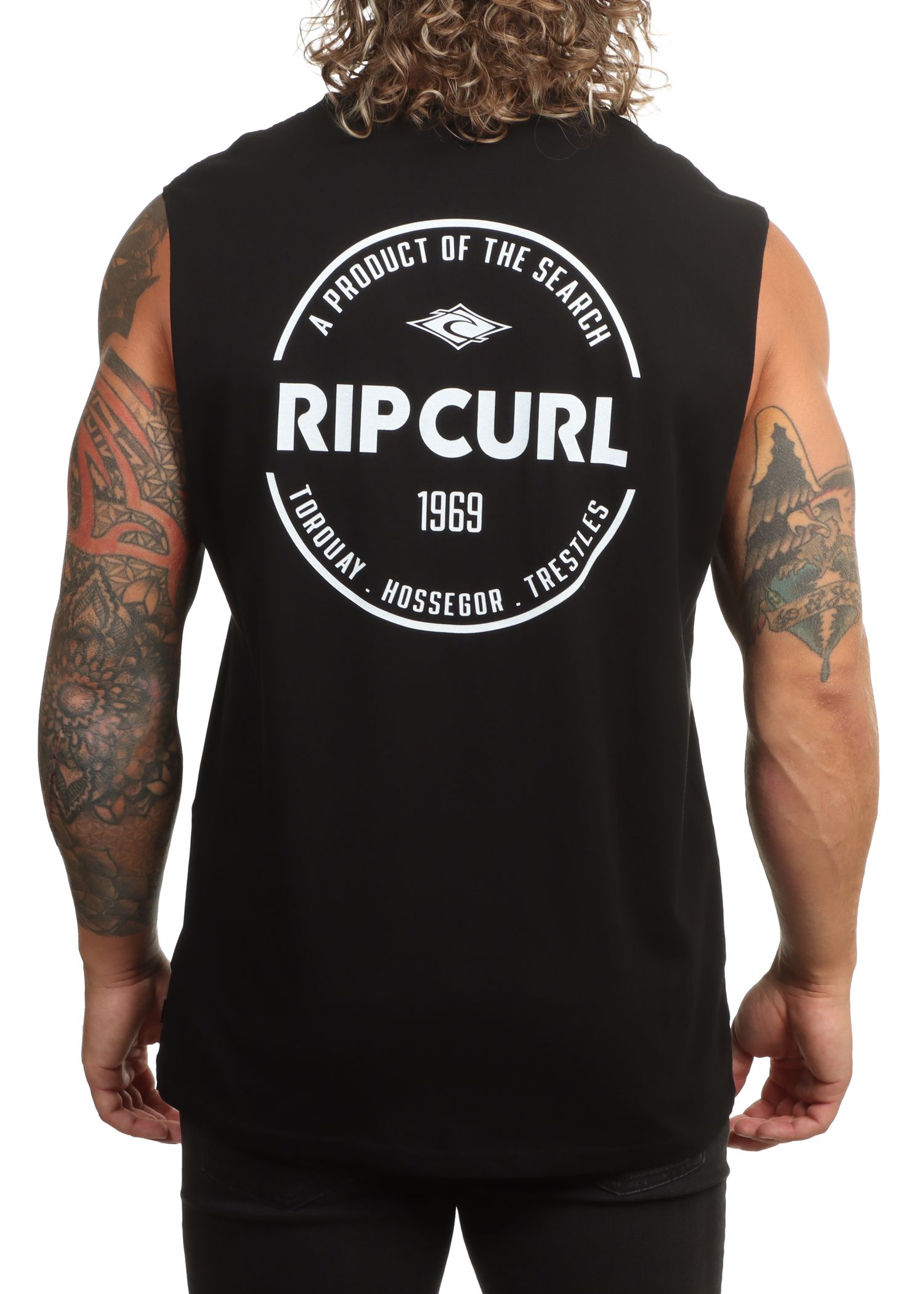 Ripcurl Staple Muscle Tank Black