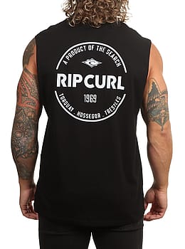 Ripcurl Staple Muscle Tank Black