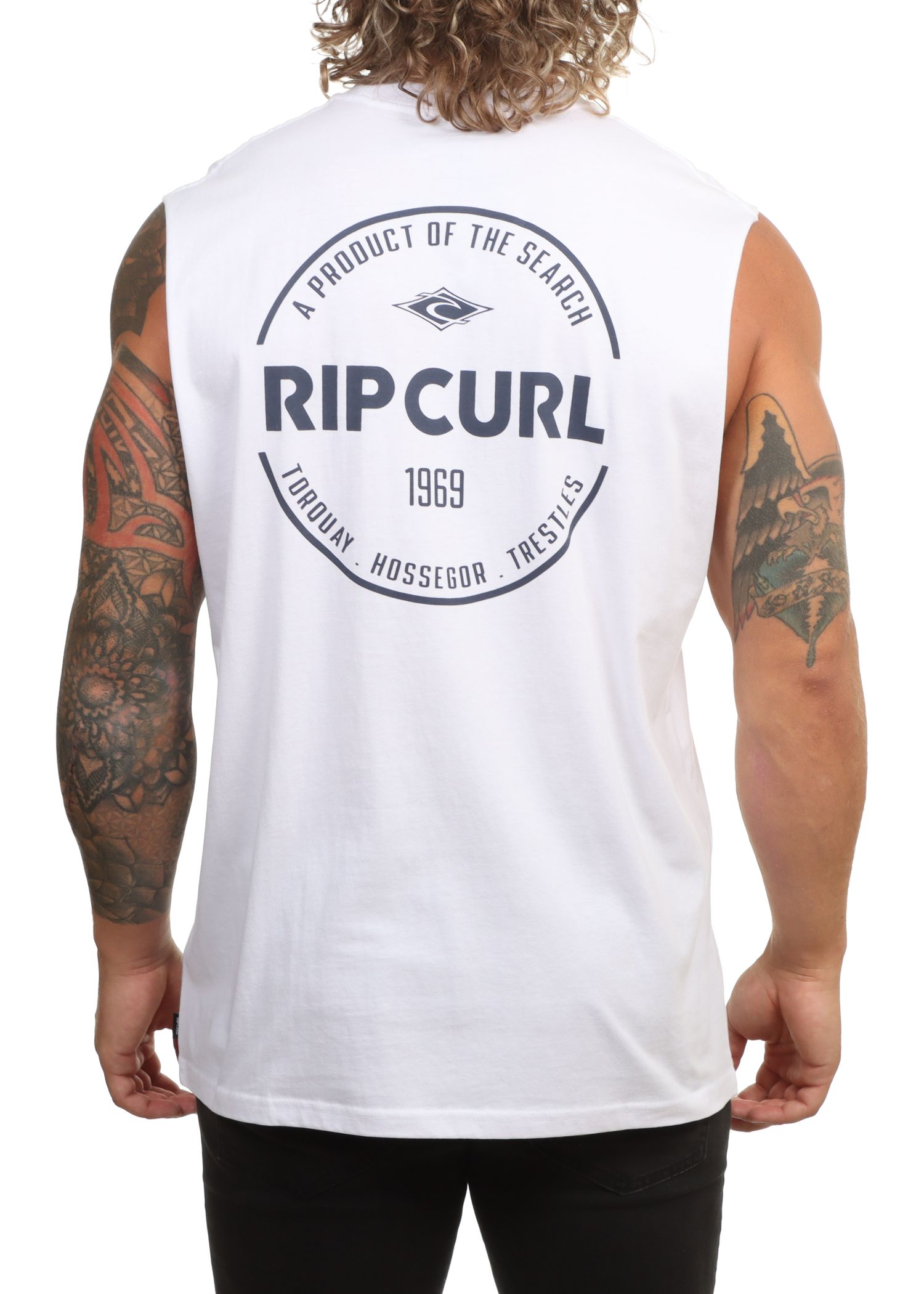Ripcurl Staple Muscle Tank White