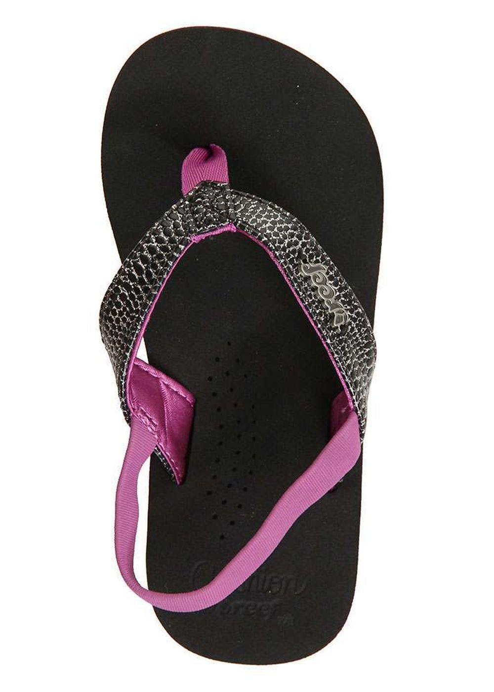 Reef Girls Little Cushion Sandals Black/Orchid