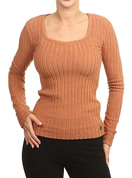 Ripcurl Open Neck Cosy Sweater Light Brown