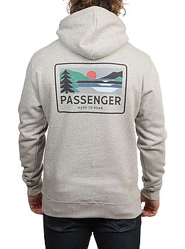 Passenger Roamer Recycled Hoodie Grey Marl