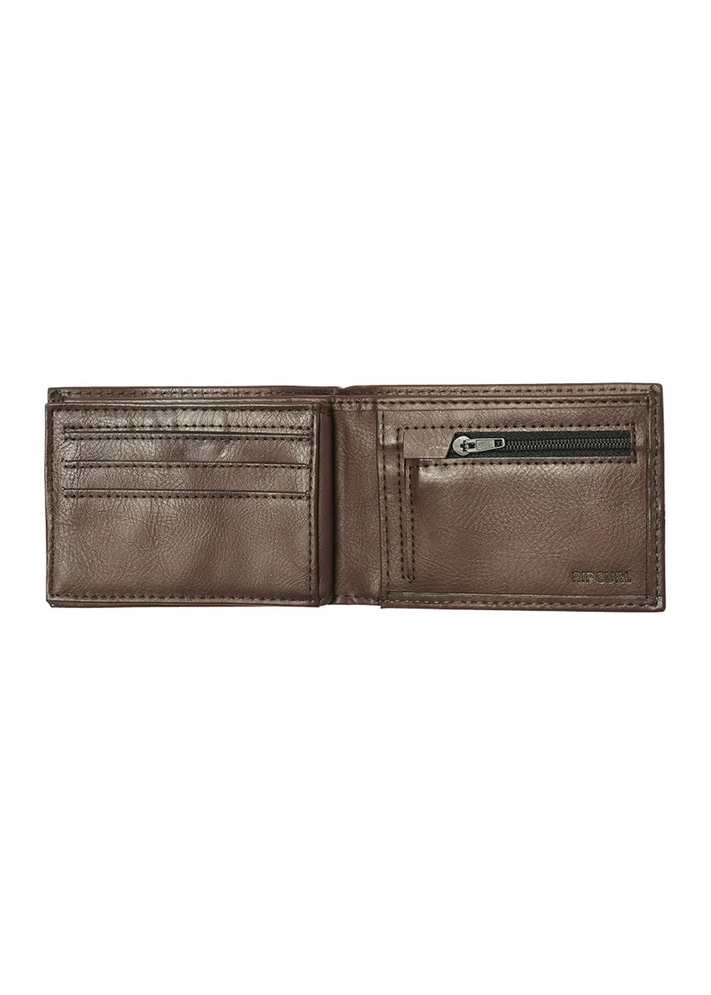 Ripcurl Corpawatu Icon PU Slim Wallet Black Tan