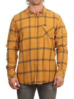 Ripcurl Checked In Flannel Shirt Mustard