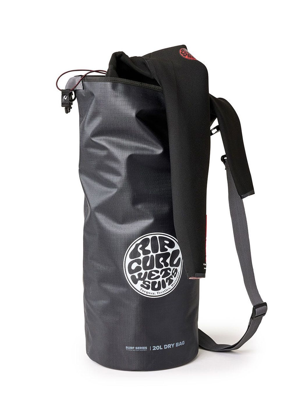 Ripcurl Surf Series 20L Barrel Bag Black Grey